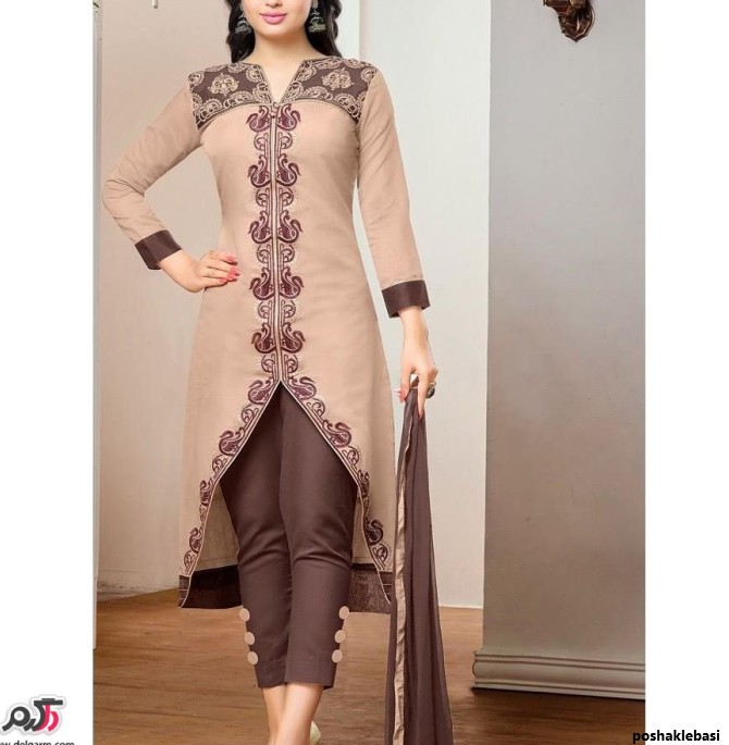 مدل لباس پنجابی بر چاک دار