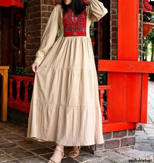 مدل پیراهن سنتی دخترانه