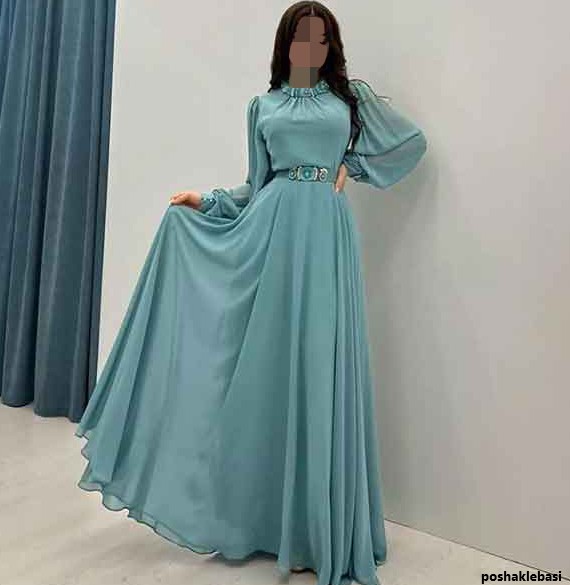 مدل لباس مجلسی زنانه بلند ساده