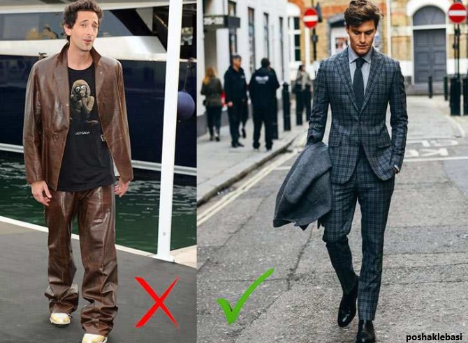 مدل لباس برای افراد لاغر و قد بلند مردانه