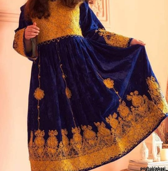مدل لباس افغانی کوتاه دخترانه