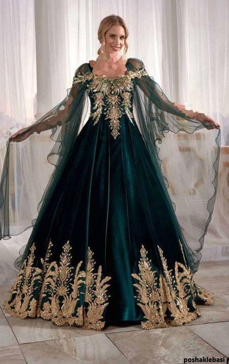 مدل لباس عروس رنگی برای حنابندون