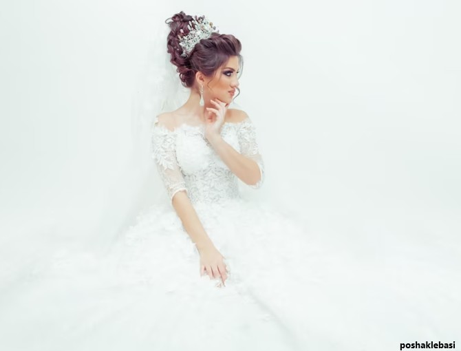مدل لباس عروس پرنسسی جدید دخترانه