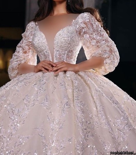 مدل لباس عروس پرنسسی جدید دخترانه