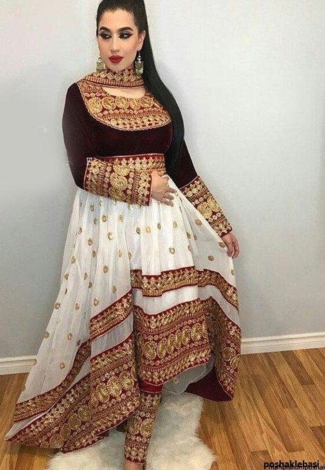 مدل یقه لباس افغانی ریون