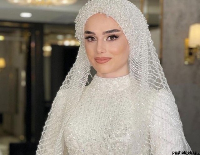 مدل لباس عروس با حجاب جدید