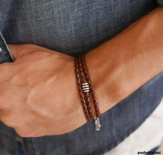 مدل دستبند چرمی مردانه