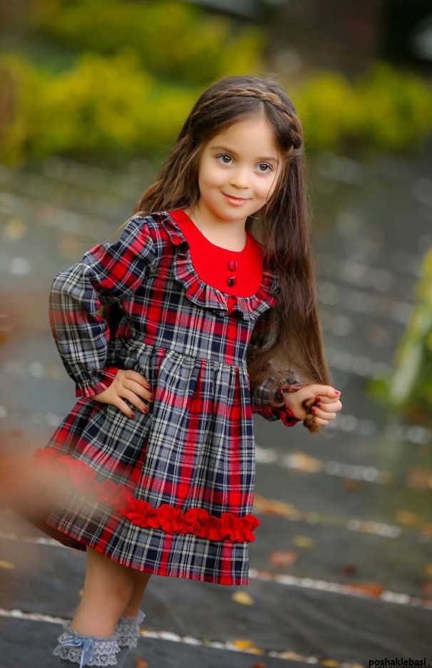 مدل لباس چهارخانه کودک