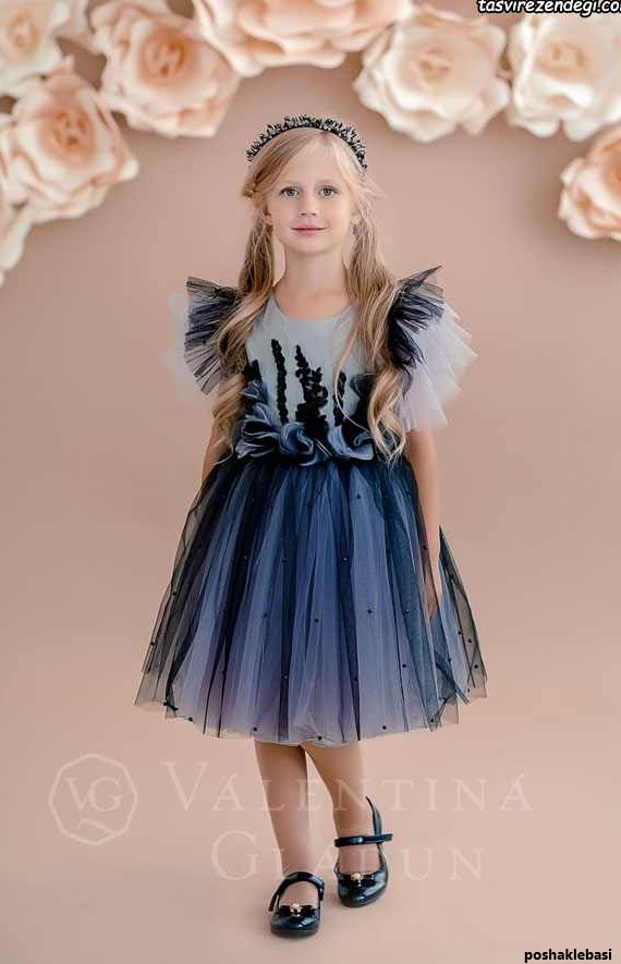 مدل لباس بچگانه با پارچه ژاکارد