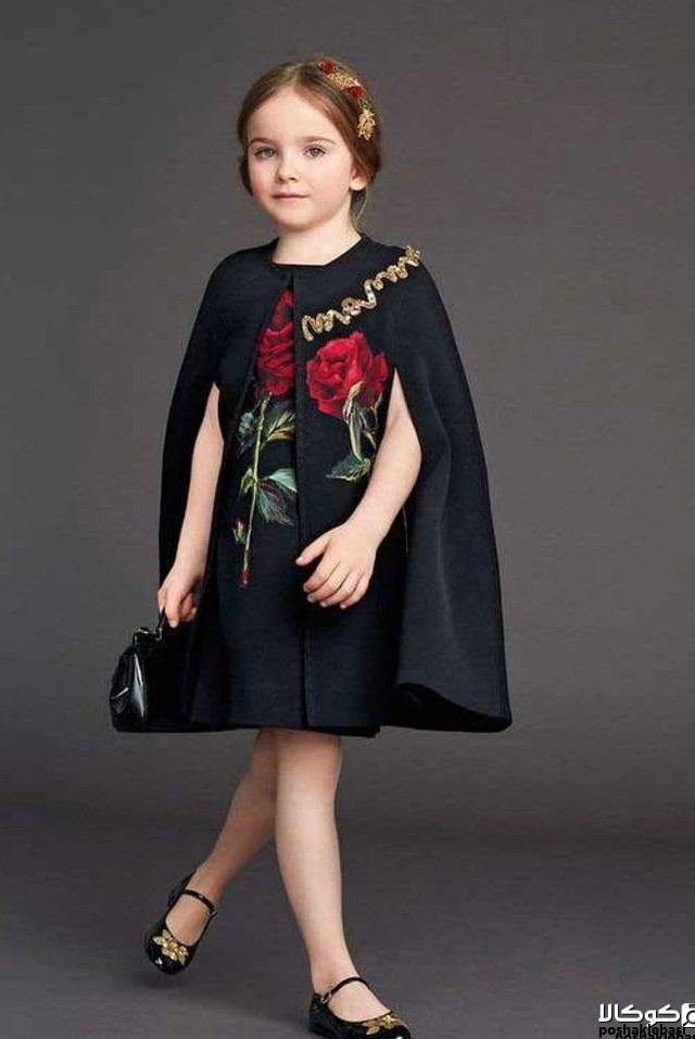 مدل پالتو دخترانه بچه گانه با پارچه فوتر