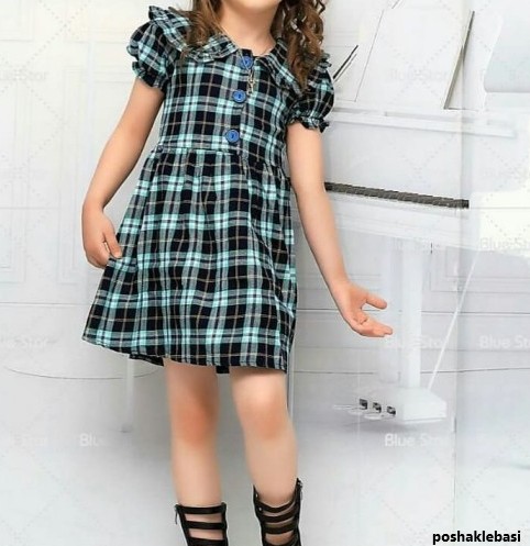 مدل لباس دخترانه یقه ملوانی