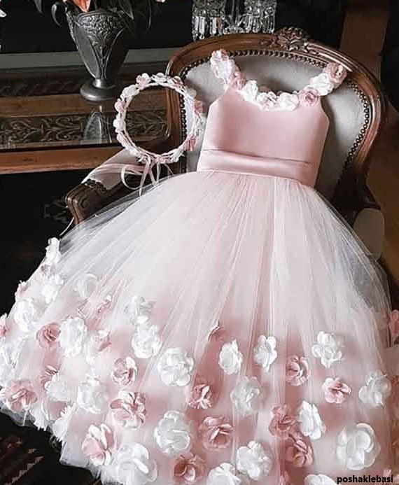 مدل لباس عروس کودک شیک