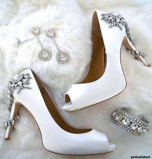 مدل کفش عروس سفید ساده