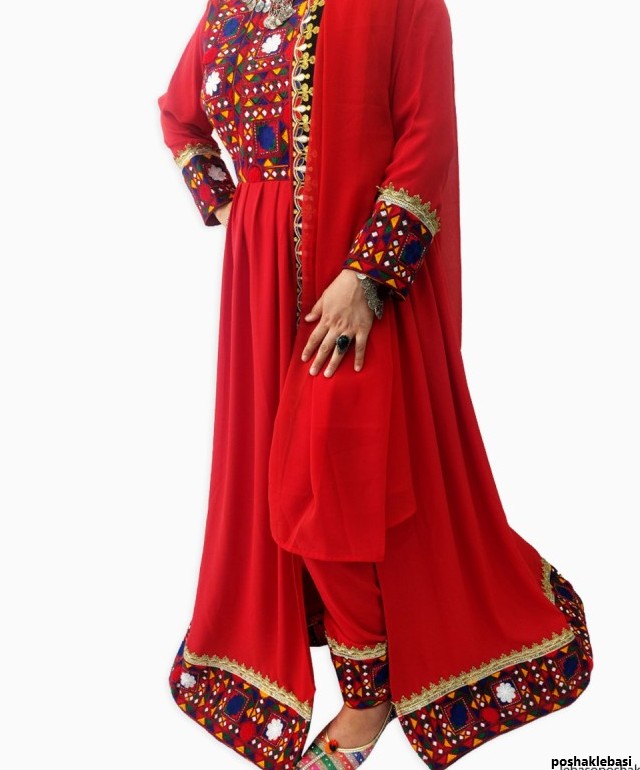 مدل لباس گل نگار افغانی جدید