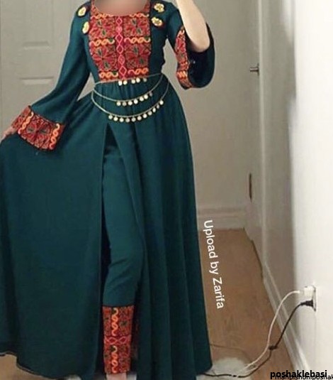 مدل لباس گل نگار افغانی جدید