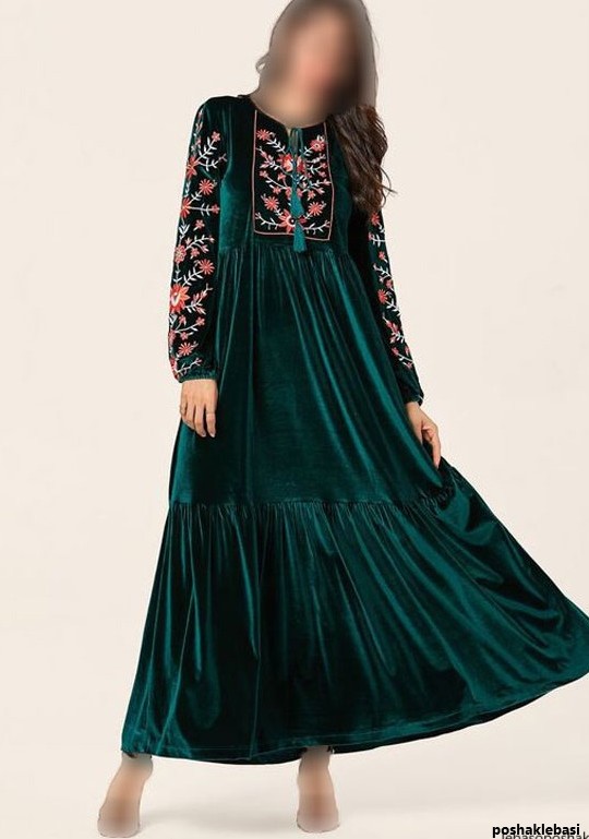 مدل لباس مخمل افغانی