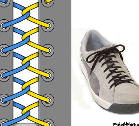 مدل بستن بند کفش ال استار