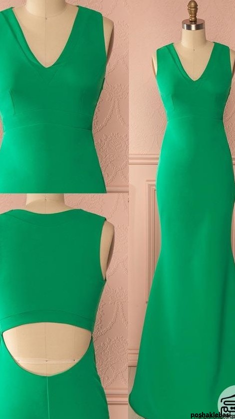 مدل لباس دخترانه سبز رنگ