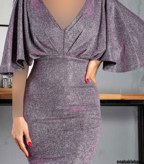 مدل لباس با پارچه لمه و شنی