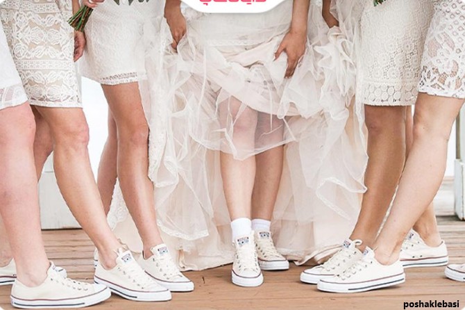 مدل کفش کتونی عروس