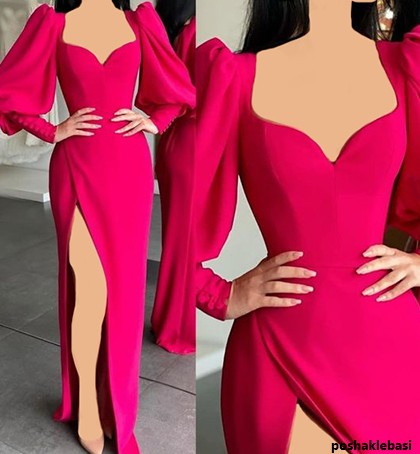 مدل لباس کوتاه دو رنگ