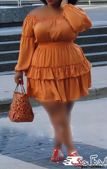 مدل لباس ساحلی بلند برای افراد چاق