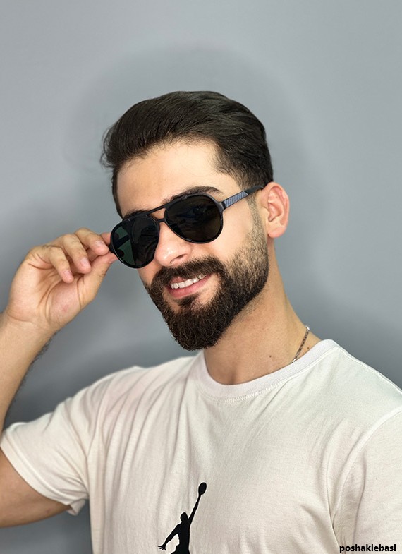 مدل عینک آفتابی مردانه برای صورت گرد