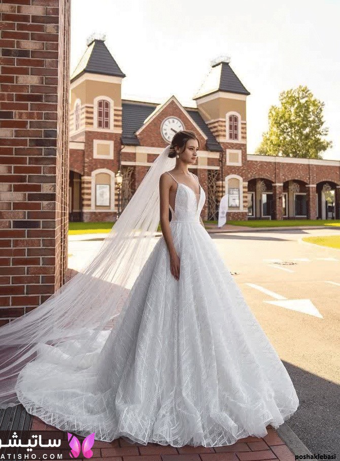 مدل یقه لباس عروس دخترانه
