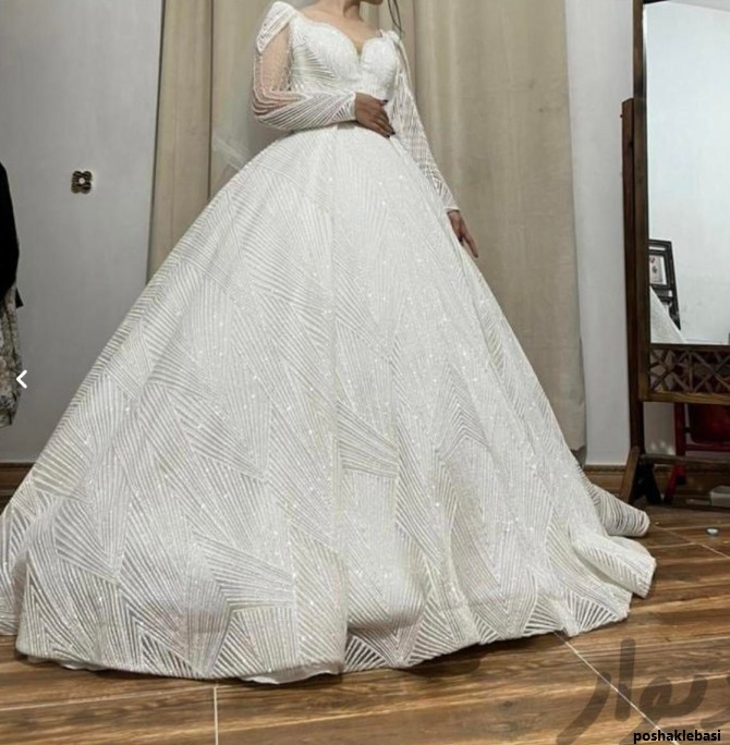 مدل لباس عروس خطی عربی