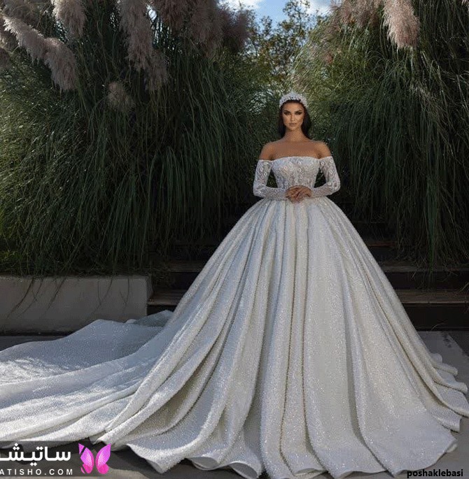 مدل یقه لباس عروس دخترانه