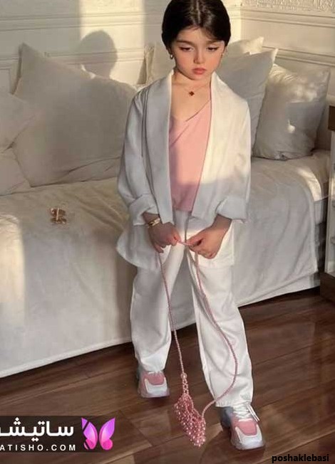 مدل لباس دختر بچه با پارچه ژاکارد