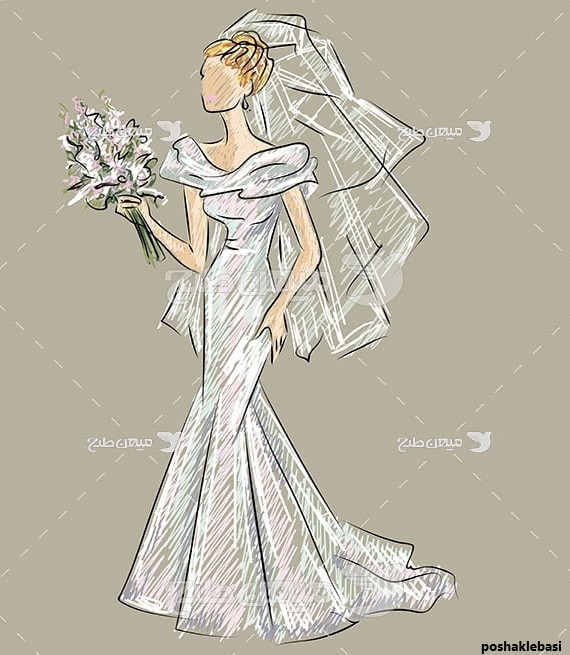 مدل لباس عروس نقاشی