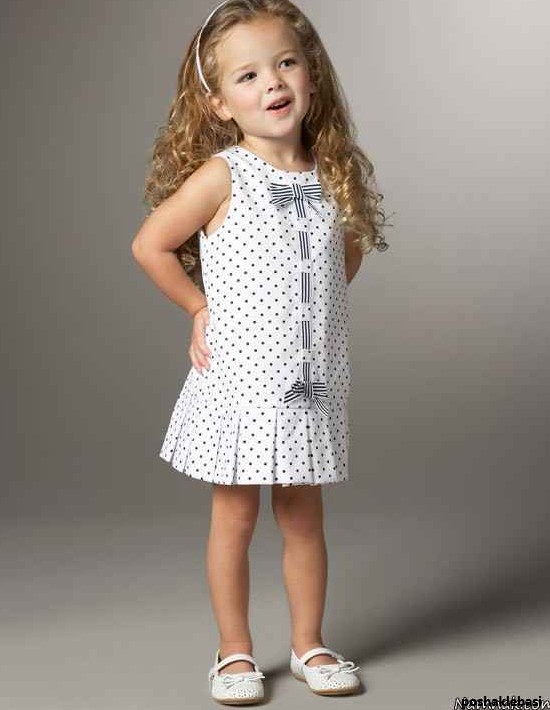 مدل لباس دختر بچه سفید