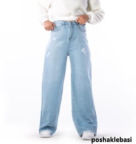 مدل شلوار جین سفید دخترانه