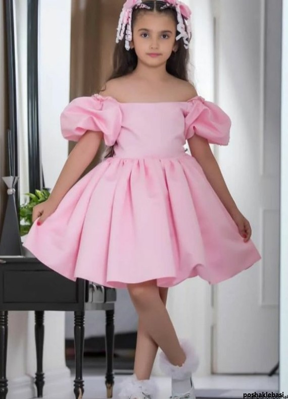 مدل لباس بچه گانه با ساتن گلدار