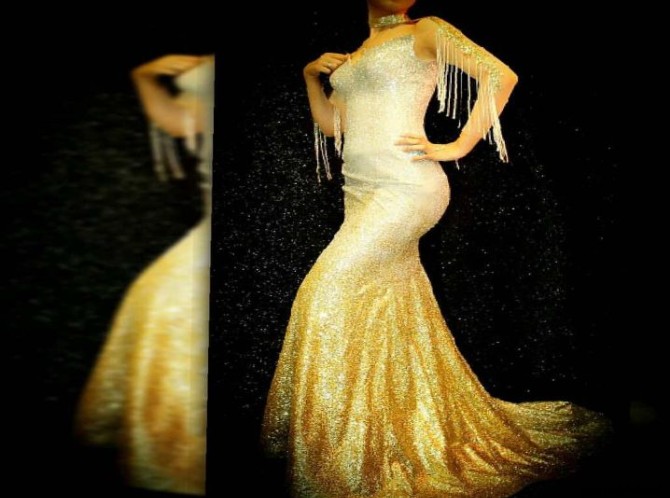 مدل لباس با پارچه لمه شنی در اینستاگرام