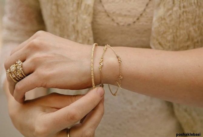 مدل دستبند طلای ظریف با قیمت