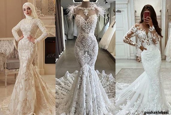 مدل لباس عروس تور و گیپور