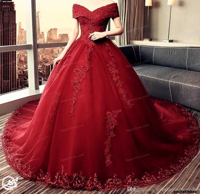 مدل لباس عروس دخترانه رنگی