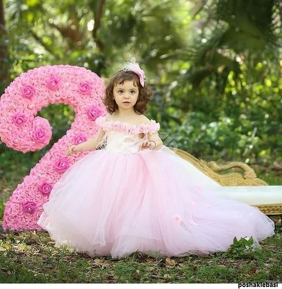 مدل لباس مجلسی پرنسسی بچه گانه دخترانه