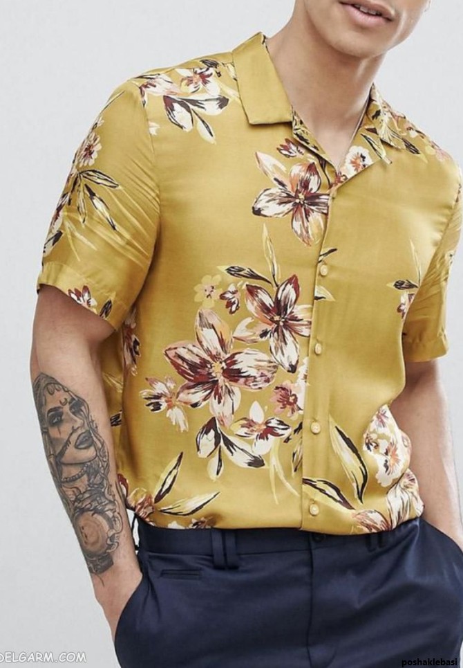 مدل پیراهن طرح دار مردانه