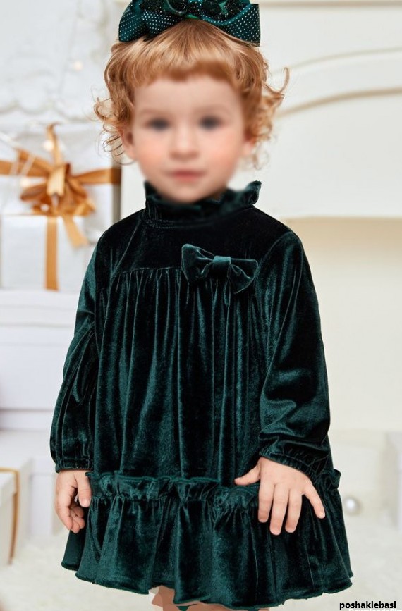 مدل لباس بچه گانه دخترانه با پارچه کبریتی
