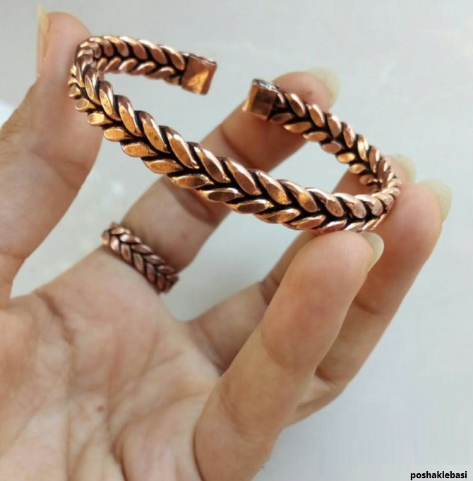 مدل دستبند مسی زنانه