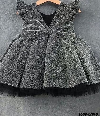 مدل لباس مجلسی بچه گانه با پارچه لمه اینستاگرام