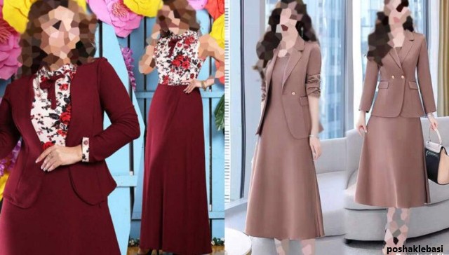 مدل لباس سارافون و کت بلند
