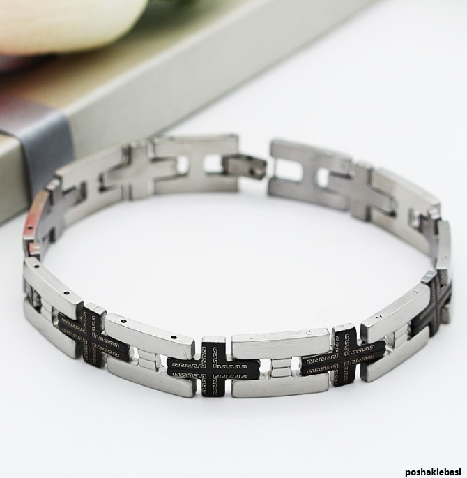 مدل دستبند نقره مردانه