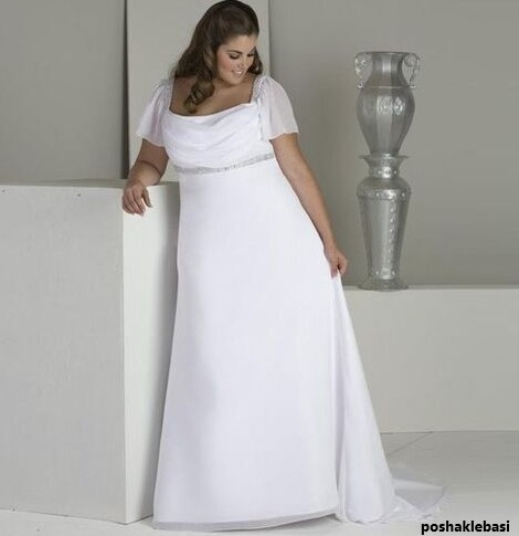 مدل لباس عروس برای افراد چاق