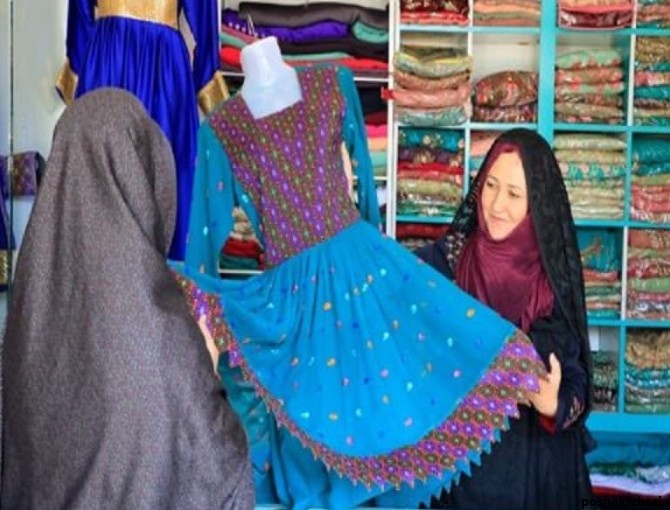 مدل لباس افغانی حریر