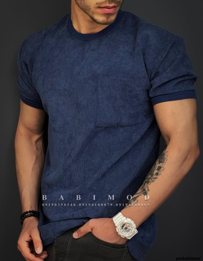 مدل پیراهن مردانه مخمل کبریتی