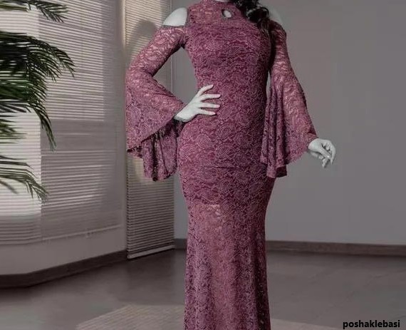 مدل لباس گیپور مجلسی بلند جدید